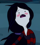 Marceline blushing in It Came from the Nightosphere.