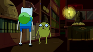 S4e8 Finn and Jake in library