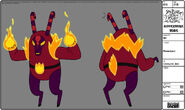 Flame Lord model sheet