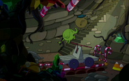 S8e4 Tree Trunks and Starchy climbing stairs