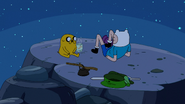 S6e28 Finn and Jake on mountaintop