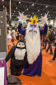 Ice King and Gunter cosplay at London Comic Con May 2015