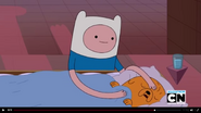 Finn waking up Jake