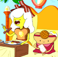 S3e4 Breakfast Princess eating bacon