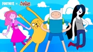 Official promo art for the Fortnite x Adventure Time collab.