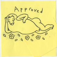 Adventure Time design approval stamp by Pendleton Ward (rough copy)