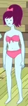 S5e20 bikini babe purple hair.png (32 KB) Light purple skin, purple hair in ponytail with bow, pink bikini