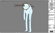 Modelsheet snowgolem treebranch througheye