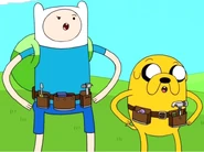 Jake with a scientific parasite in his tool belt in "Slow Love"