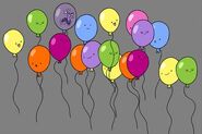 A horde of balloons