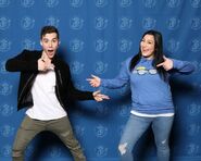 Jeremy shada with fan at Emerald City Comic-con