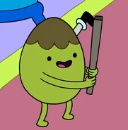 Chet carrying a stick in "Slumber Party Panic"