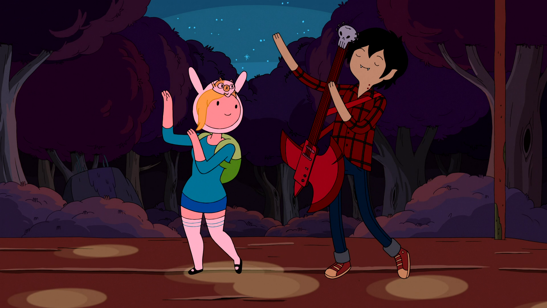 adventure time wallpaper marceline and marshal lee