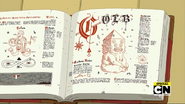 Simon's book, detailing information on GOLB as well as another entity.