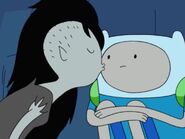 Marceline kisses Finn again.