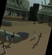 The inside of the arena