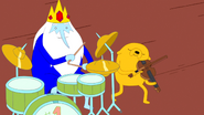 S5 e5 Jake playing viola with Ice King playing drums