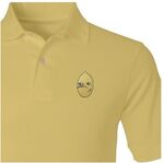 A fabulous polo shirt with Lemongrab's face on it.