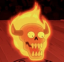 Flaming Skull