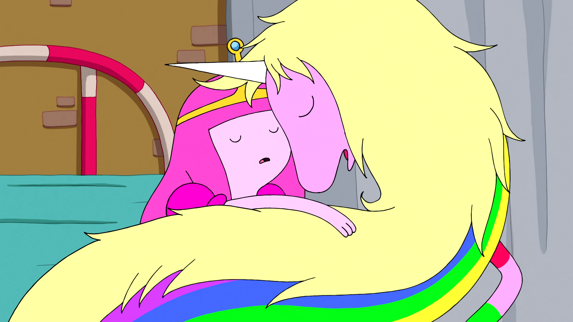 rainbow unicorn adventure time