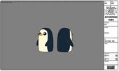 Gunter the penguin fowards and backwards