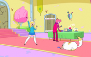 Fionna, Cake and Prince Gumball again.