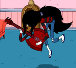 Marceline playing her bass in It Came from the Nightosphere.