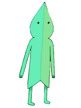 Leaf man transparent