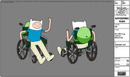 Modelsheet finn withlegcast inwheelchair