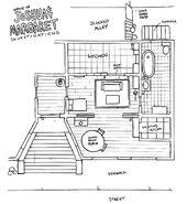 The official layout of the office, made by the crew