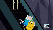 S2e17 Finn and Jake on escalator