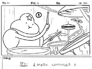 The Music Hole storyboard panel