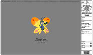 Modelsheet Butterfly with Laser Gun - with Tart Debris on Mouth