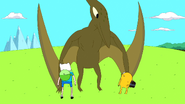 Pterodactyl dropping off Finn and Jake