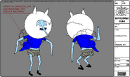 Modelsheet Ice King as Finn