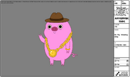 Modelsheet mr.pig wearingbling