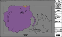 Modelsheet Lumpy Space Princess Slapping Wolf - Special Pose
