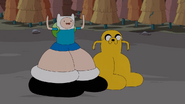 Finn and Jake with "big ol' legs"