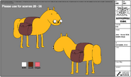 Modelsheet Horse Jake