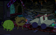 S8e4 Tree Trunks and Starchy beneath Candy Kingdom