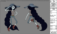 Modelsheet marceline withgiantbraid