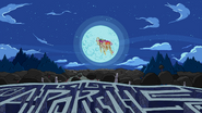 S2E22 The Limit - Finn and Jake riding the Ancient Psychic Tandem War Elephant backwards into the moon-4