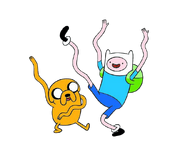 Finn and Jake dancing