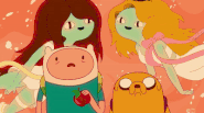 The illusion shatters: the Fruit Witches reveal their true forms and feast on the giant apple