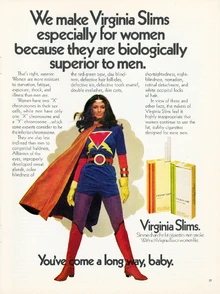 Ad by Virginia Slims in 1968.