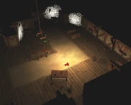 A spider on the ground floor