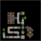 Cells upper (Betancuria Castle) pins