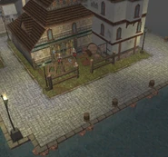 Guards outside Simon's house