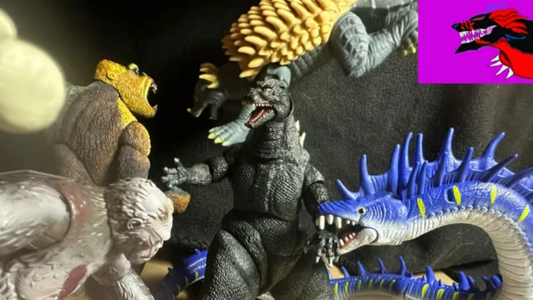(HEISEI) GODZILLA & (MILLENNIUM) ANGUIRUS VS ONE EYE & THE RIVAL
