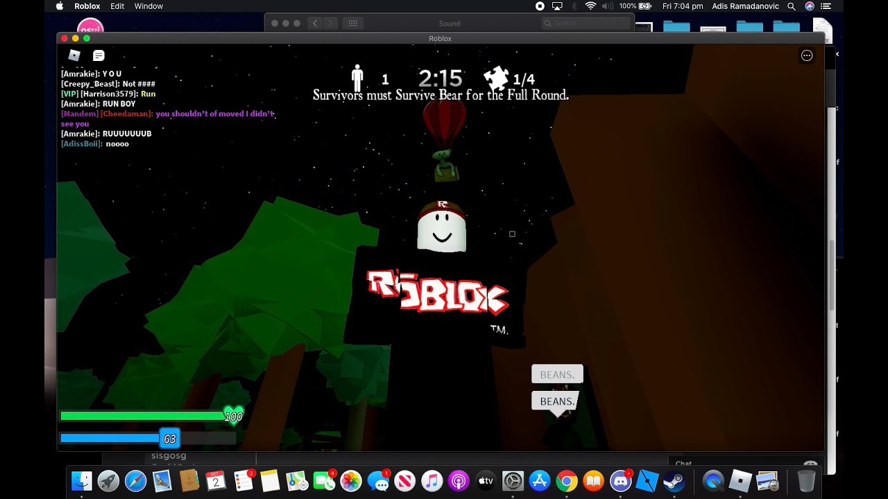 Flying Bear Appeared In This Video Fandom - vip survivor roblox